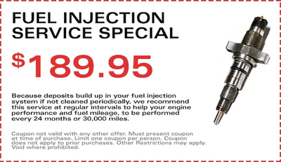Fuel Injection Savings Special - $189.95
