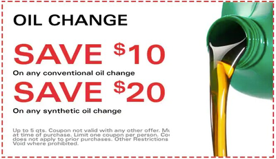 Oil Change - Save Up To $20